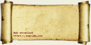 Andjelina Vidaković vizit kartica